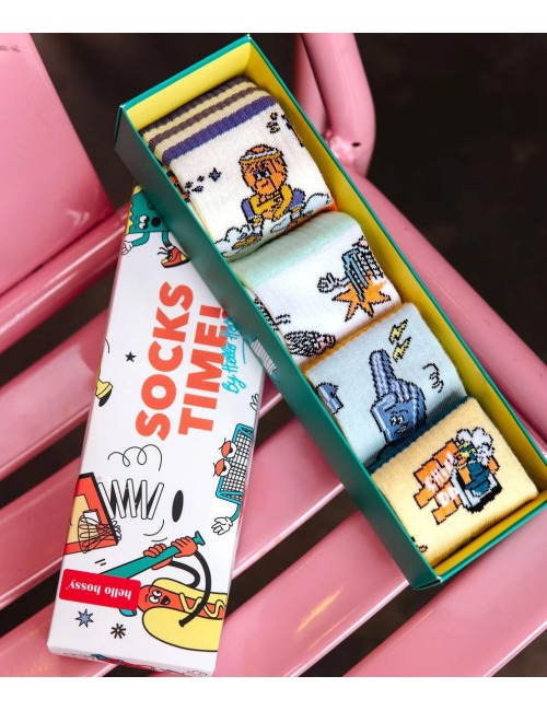 HELLO HOSSY GAME ON CHILDREN'S SOCKS PACK 4
