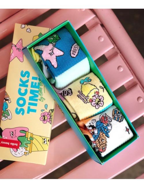 HELLO HOSSY SUMMER SQUAD CHILDREN'S SOCKS PACK 3