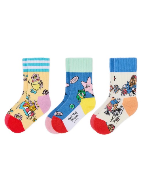 HELLO HOSSY SUMMER SQUAD CHILDREN'S SOCKS PACK 3