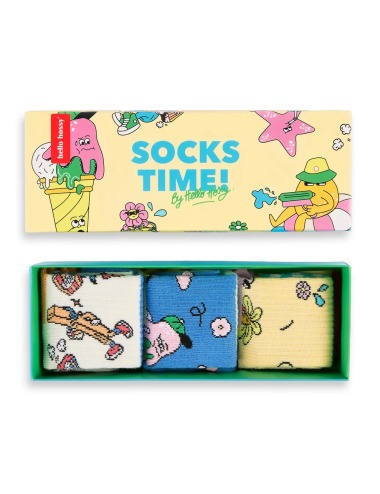 HELLO HOSSY SUMMER SQUAD CHILDREN'S SOCKS PACK 3
