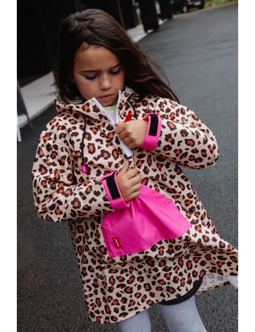 HELLO HOSSY LEOPARD 6 RAIN PONCHO