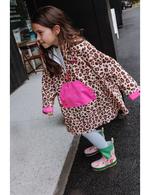 HELLO HOSSY LEOPARD 6 RAIN PONCHO