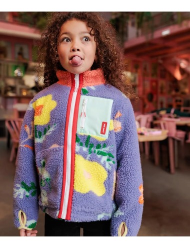 HELLO HOSSY FLORAL FLEECE JACKET