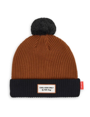 HELLO HOSSY BLACK COLOR BLOCK HAT