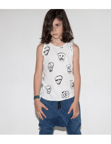 CAMISETA BIG SKULL BLANCA
